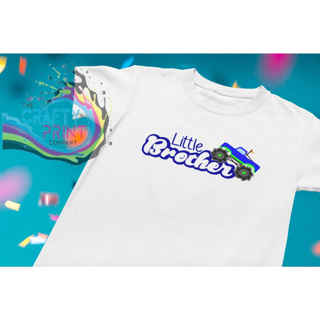 Little Brother Truck Children’s T-shirt - White - Shirts