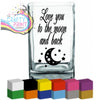 Love you to the moon and back Vase Decal Sticker