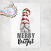 Merry and Bright Gnome Tea Towel - Kitchen Towels