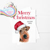 Merry Christmas Airedale Terrier A5 Card & Envelope