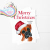 Merry Christmas Boxer Dog A5 Card & Envelope - Greeting