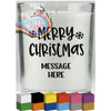 Merry Christmas Personalised Candle Decal Vinyl Sticker