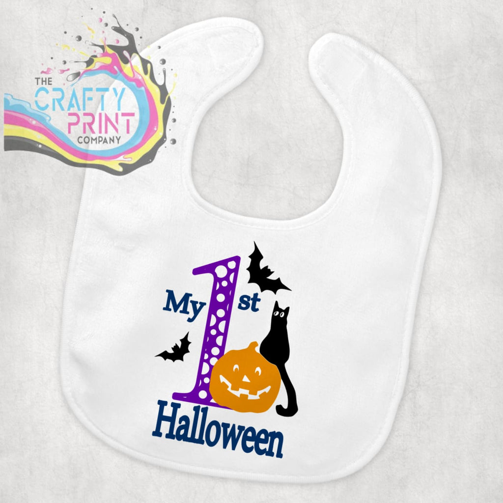 My 1st Halloween Pumpkin Cat Baby Bib - & Toddler Clothing