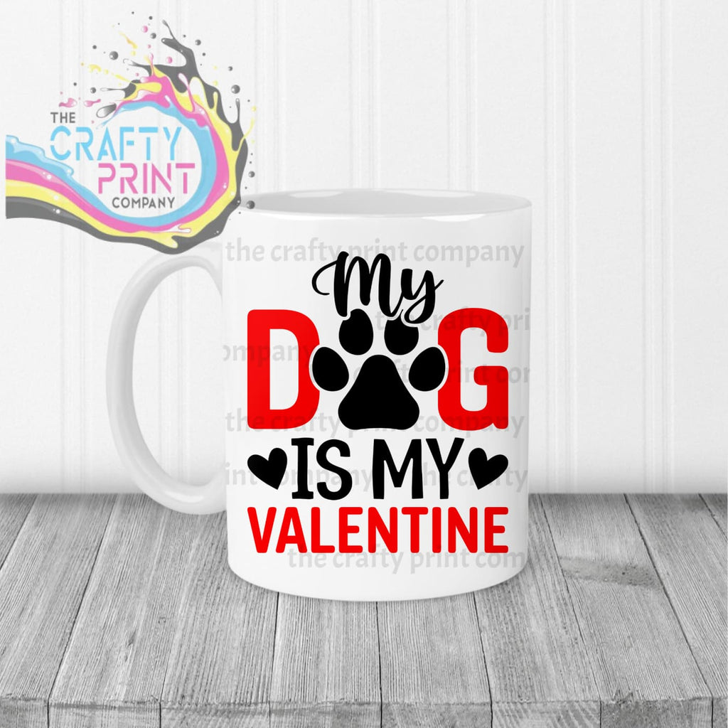 My Dog is Valentine Mug - White Handle & Inner - Mugs