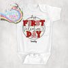 My First Valentine’s Day Valentine Letters Bodysuit