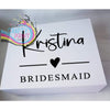 Name and Role Personalised V3 Wedding Box Vinyl Sticker