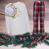 Name Believes Personalised Tartan Pyjamas Child - Red