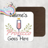 Prosecco Goes Here Personalised Drinks Coaster - Coasters