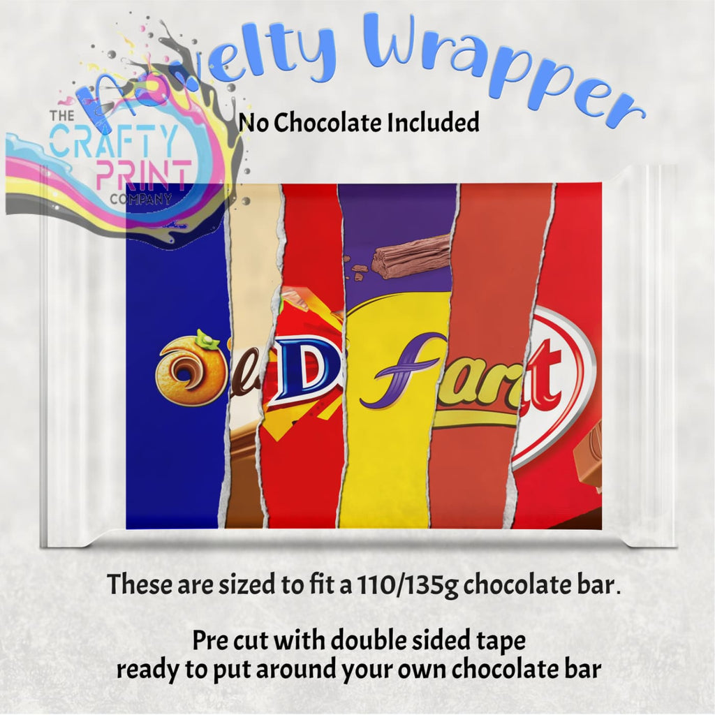 Old fart Chocolate Bar Wrapper - Gift Wrapping