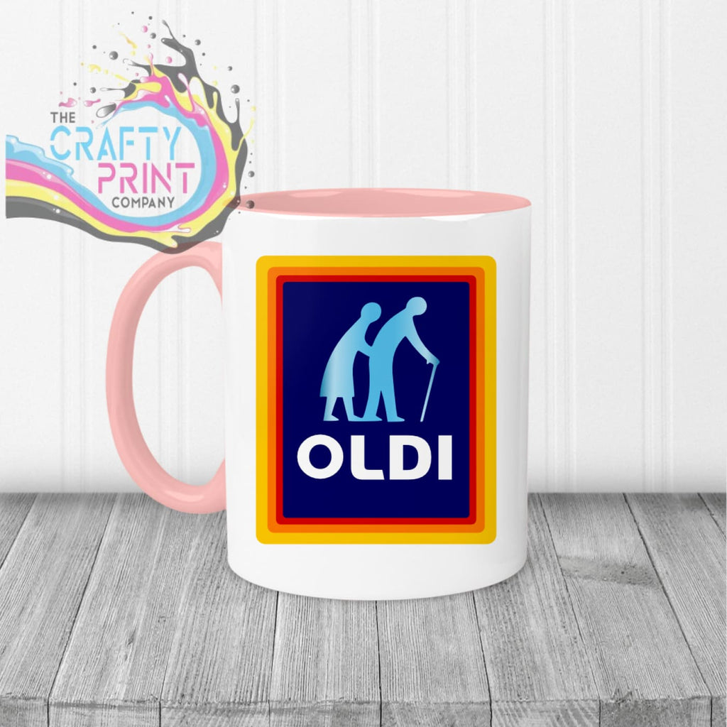 Oldi Mug - Pink Handle & Inner - Mugs