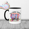 One Happy Camper Mug - Black Handle & Inner - Mugs