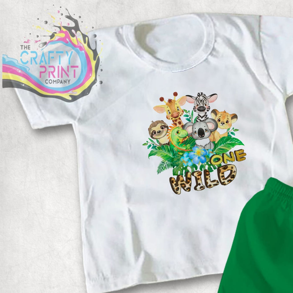 One Wild Children’s T-shirt - White - Shirts & Tops