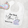 Our First Mother’s Day Elephant Personalised Baby Bib - &