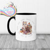 Owl Books Teacher Mug - Black Handle & Inner / Female - Mugs