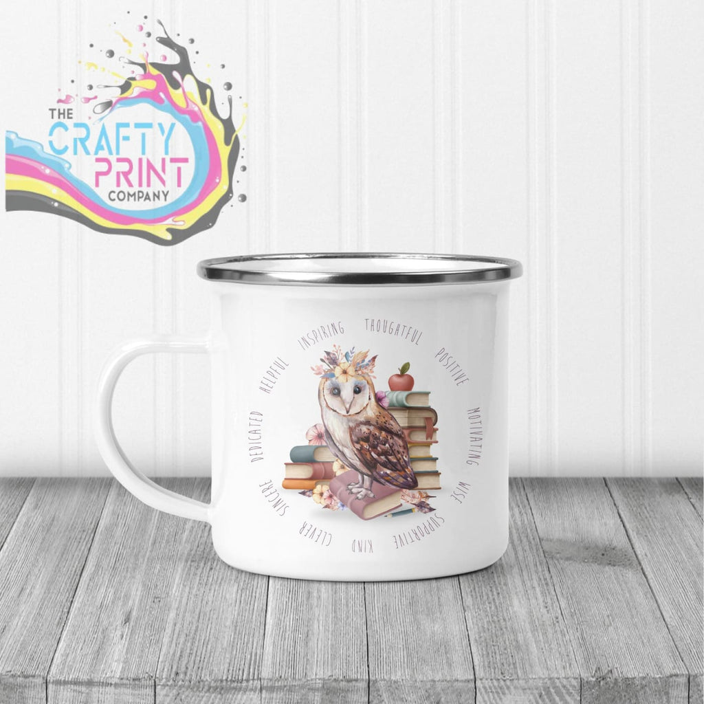 Owl Books Teacher Mug - Enamel / Female - Mugs