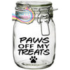 Paws off my Treats Jar Decal / Sticker - Decorative Stickers