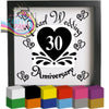 Pearl Wedding Anniversary Vinyl Decal Sticker - Decorative