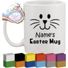 Personalised Bunny Face Easter Glass / Mug / Cup Decal