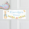 Personalised Peter Rabbit Metal Bedroom Door Sign - Blue