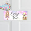 Personalised Pink Fairy Metal Bedroom Door Sign