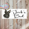 Personalised Scottie Dog Metal Crate Sign