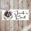 Personalised St Bernard Dog Metal Crate Sign