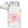 Personalised Valentine’s Day Heart Sweets Candle Sticker