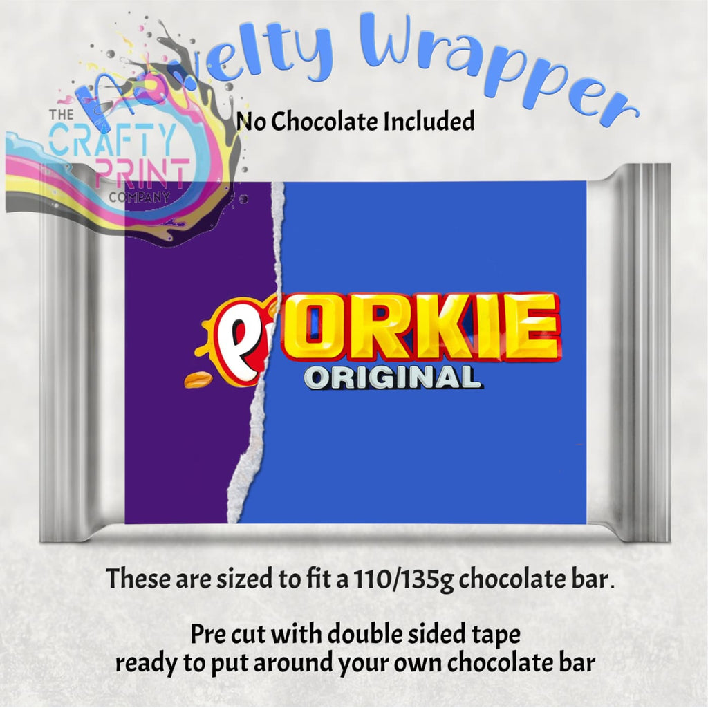 Porkie Chocolate Bar Wrapper - Gift Wrapping