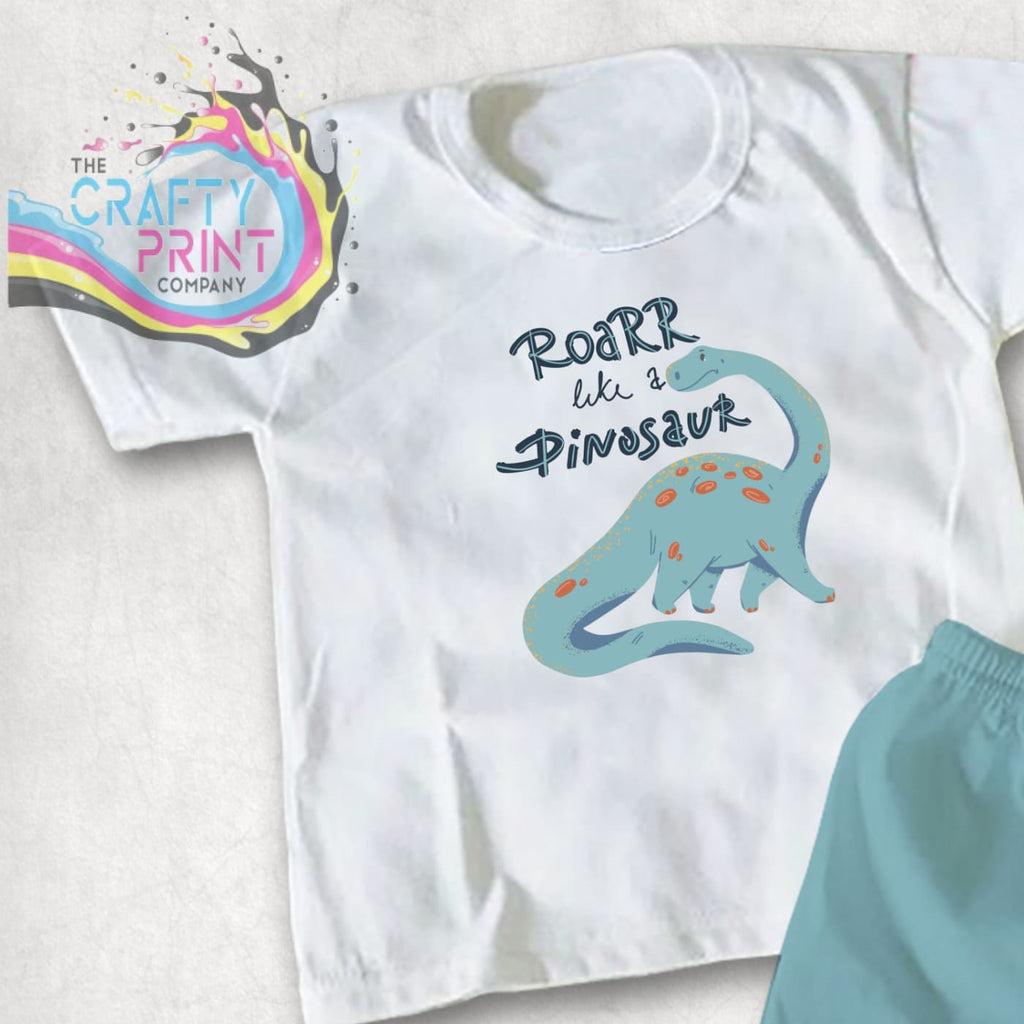 Roarr like a Dinosaur T-shirt - White - Shirts & Tops