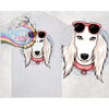 Saluki with Sunglasses T-shirt - Shirts & Tops