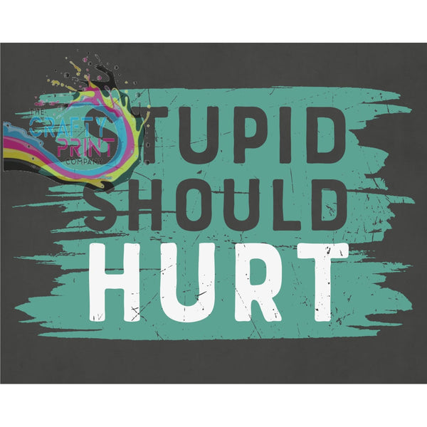 Stupid should hurt T-shirt - Black - Shirts & Tops