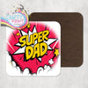 Super Dad Comic Style Coaster - Coasters