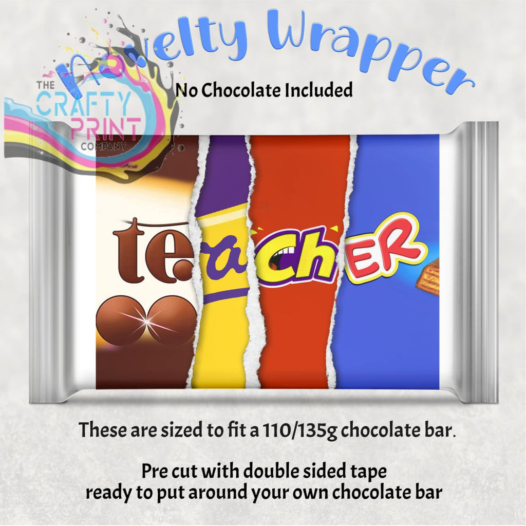 Teacher Chocolate Bar Wrapper - Wrapping Paper