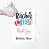 Teacher Life Personalised A5 Card & Envelope - Greeting