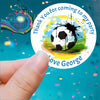 Thank You Football Party Printed Sticker - X Small 25mm