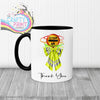 Thank You Lollipop Lady Mug - Black Handle & Inner - Mugs