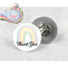 Thank You Rainbow Lapel Pin Badge - & Pass Holders