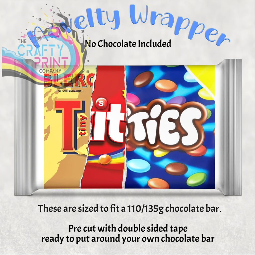 Tiny Titties Chocolate Bar Wrapper - Gift Wrapping