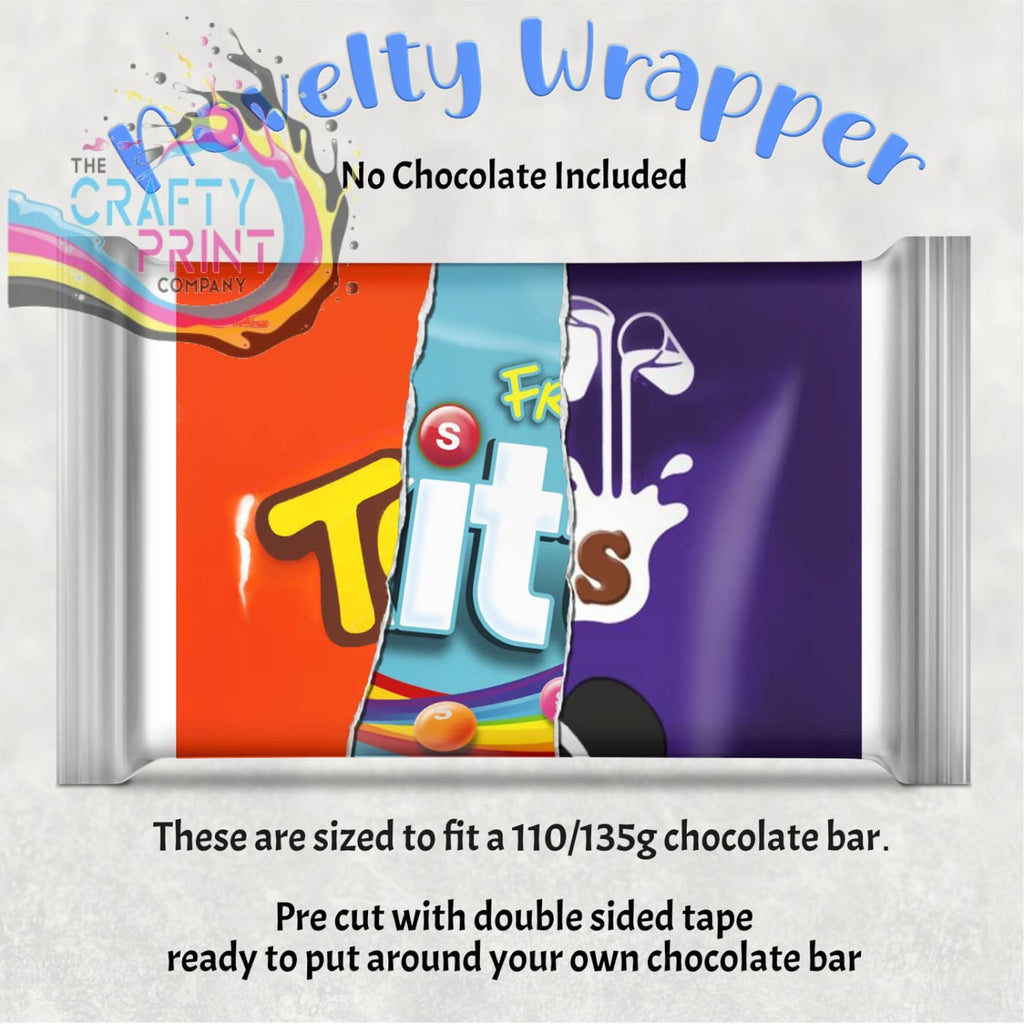 Tits Chocolate Bar Wrapper - Gift Wrapping