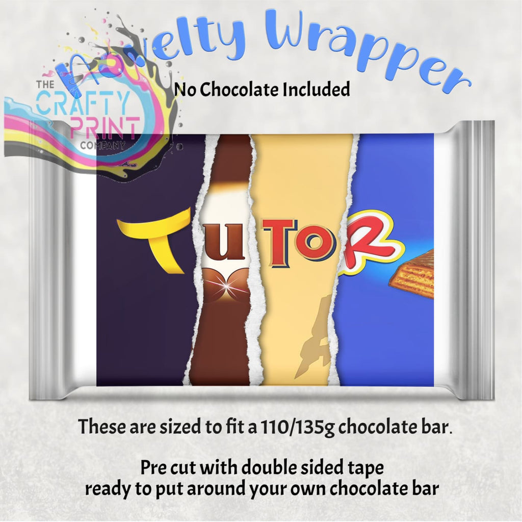 Tutor Chocolate Bar Wrapper - Wrapping Paper