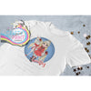 Unicorn Christmas Girl Personalised Children’s T-shirt