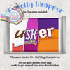 Usher Chocolate Bar Wrapper - Wrapping Paper