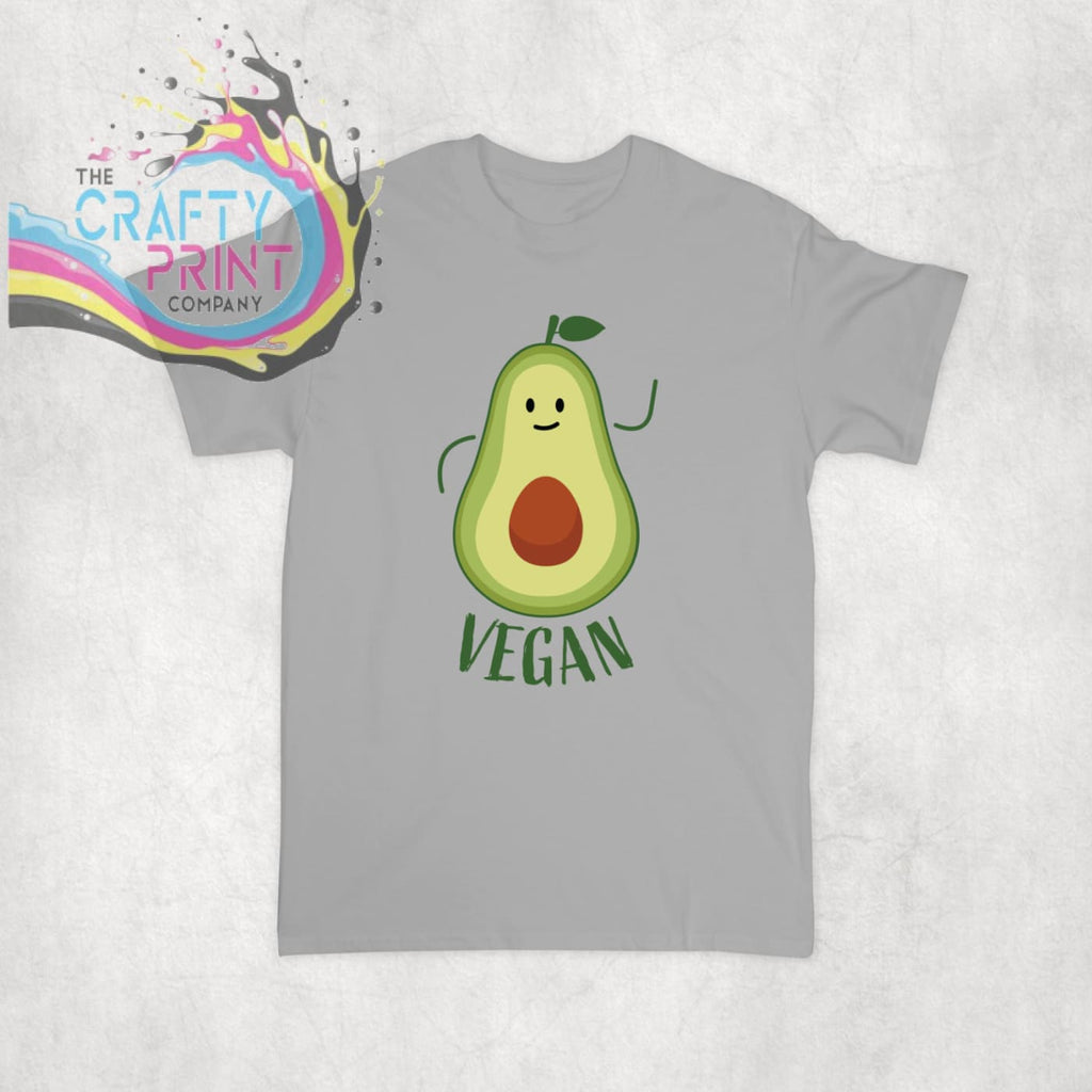 Vegan Avocado T-shirt - Grey - Shirts & Tops