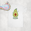 Vegan Avocado T-shirt - White - Shirts & Tops