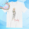 Wales Welsh Girl Children’s T-shirt - White / Blonde Hair