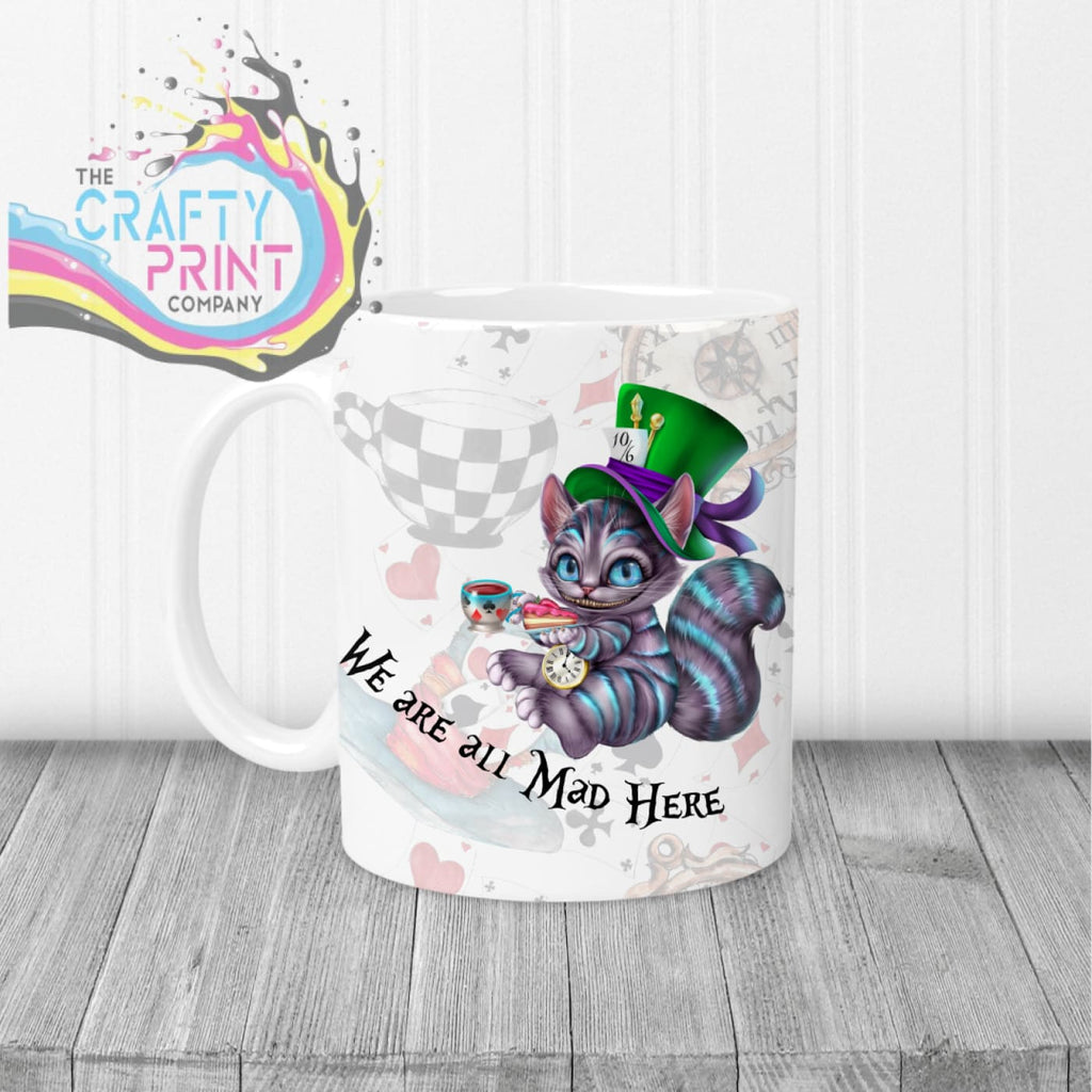 We are all Mad Here Mug - White Handle & Inner - Mugs