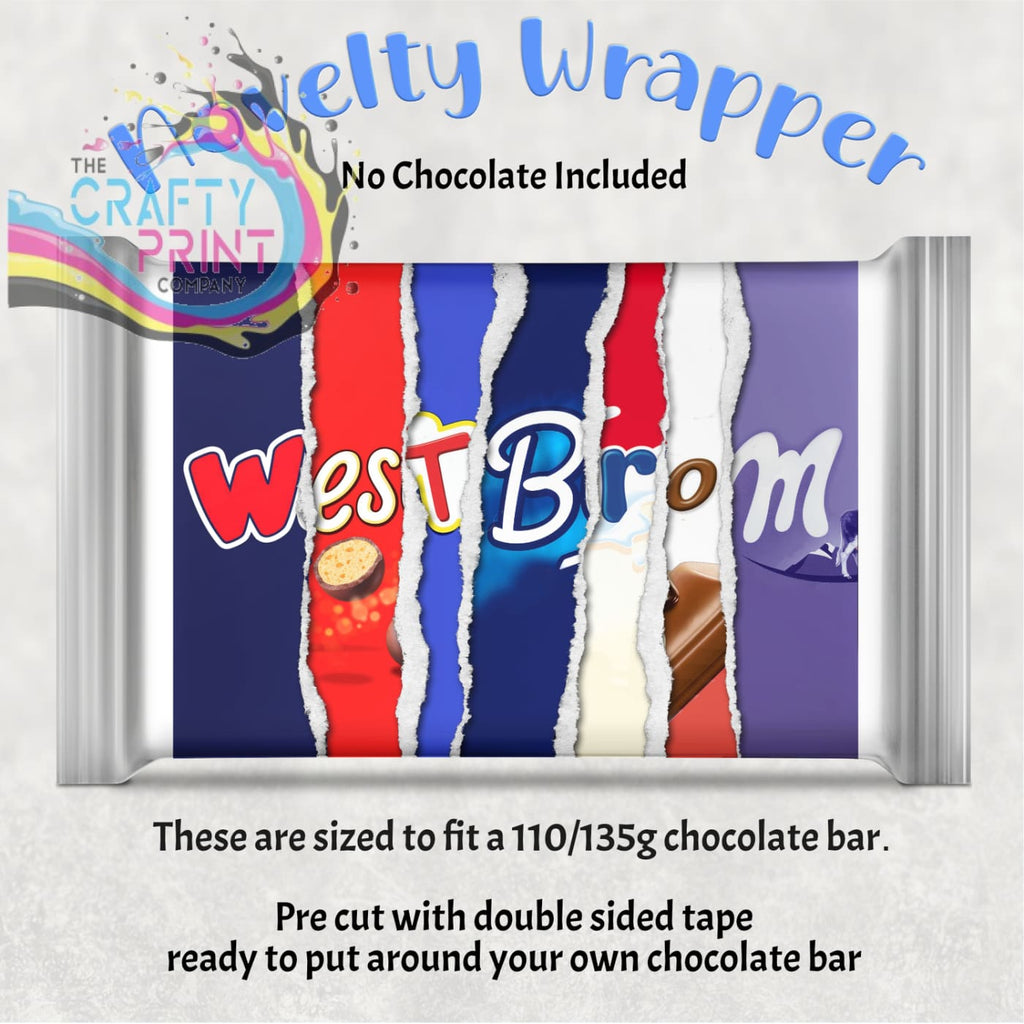 West Brom Chocolate Bar Wrapper - Gift Wrapping