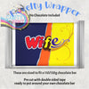 Wife Chocolate Bar Wrapper - Wrapping Paper