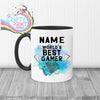 Worlds Best Gamer Switch Personalised Mug - Black Handle &