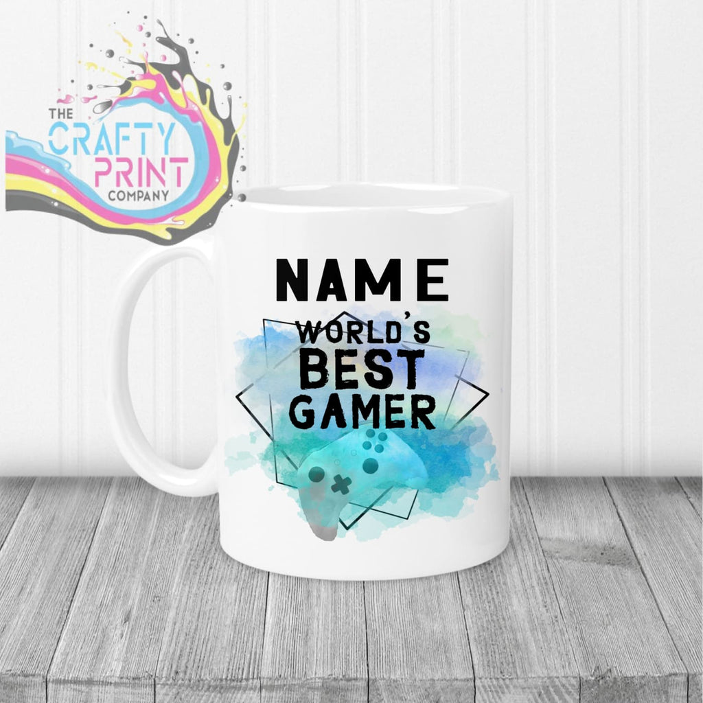 Worlds Best Gamer Xbox Personalised Mug - White Handle &